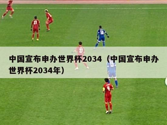 中国宣布申办世界杯2034（中国宣布申办世界杯2034年）